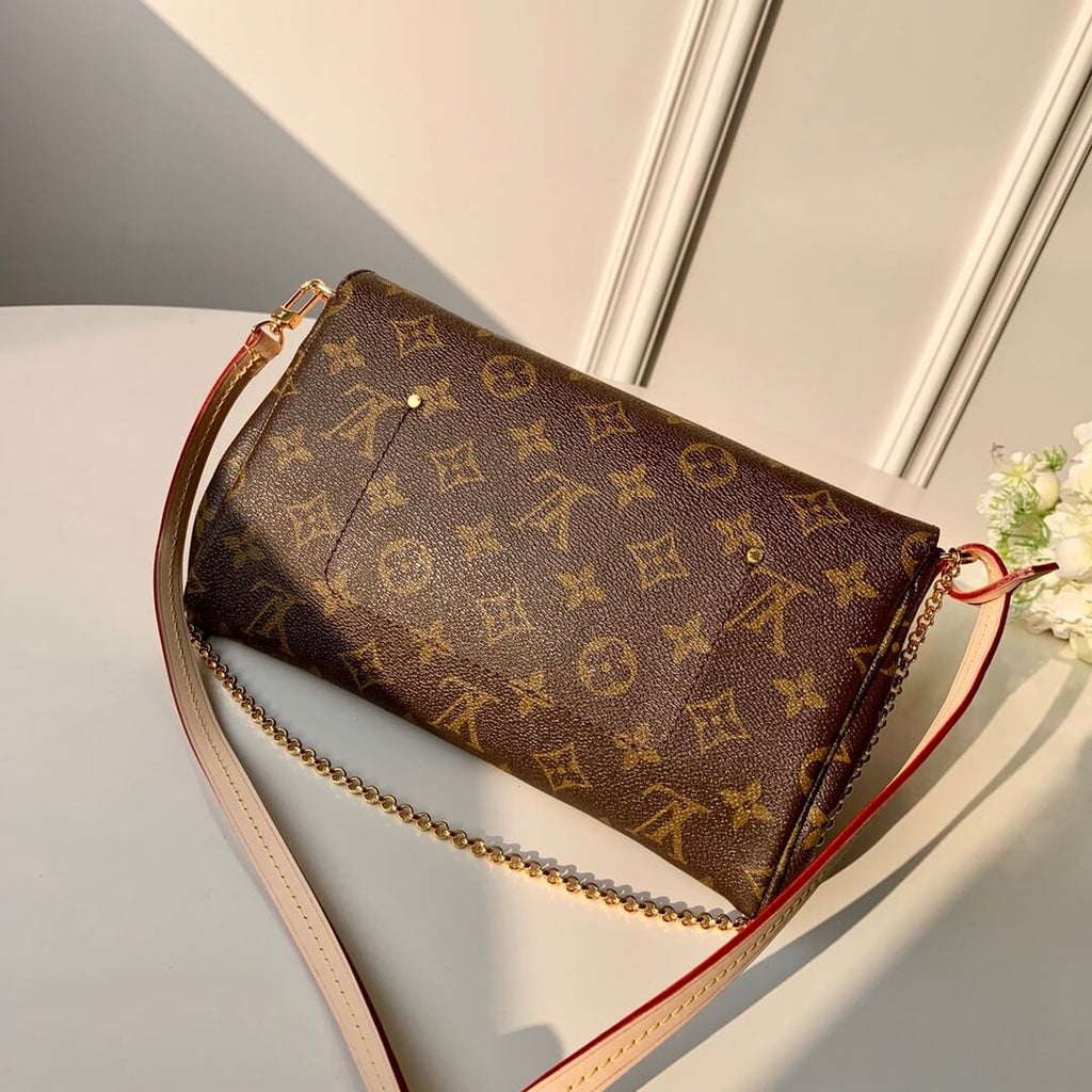 M40717/8 FAVORITE shoulder sling bag cross body bags monogram maroon gold chain