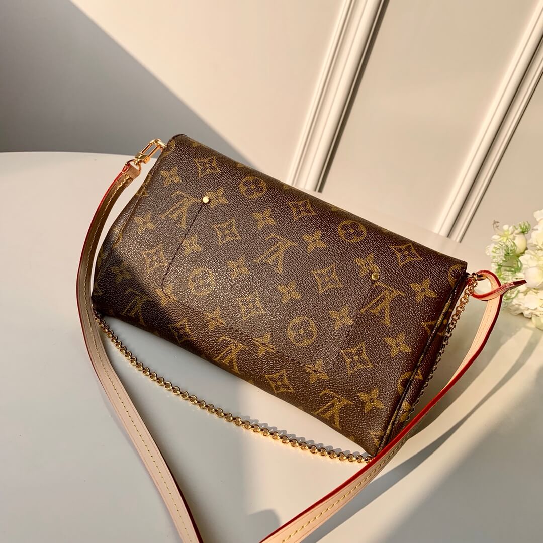 M40717/8 FAVORITE shoulder sling bag cross body bags monogram maroon gold chain