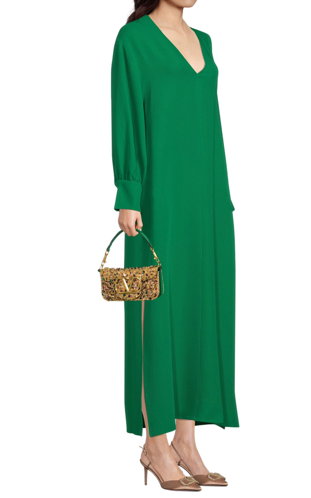 Small Locò Embellished Leather Shoulder Bag