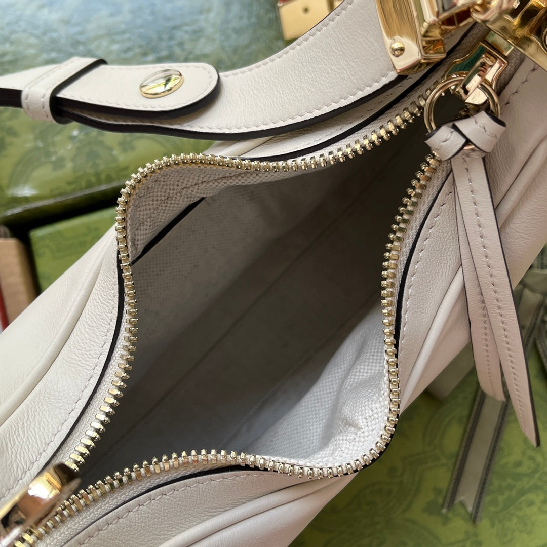 Gucci Atache Small Shoulder Bag White For Women, Women’s Bags 9in/23cm Gucci 699409 UXWBG 9109