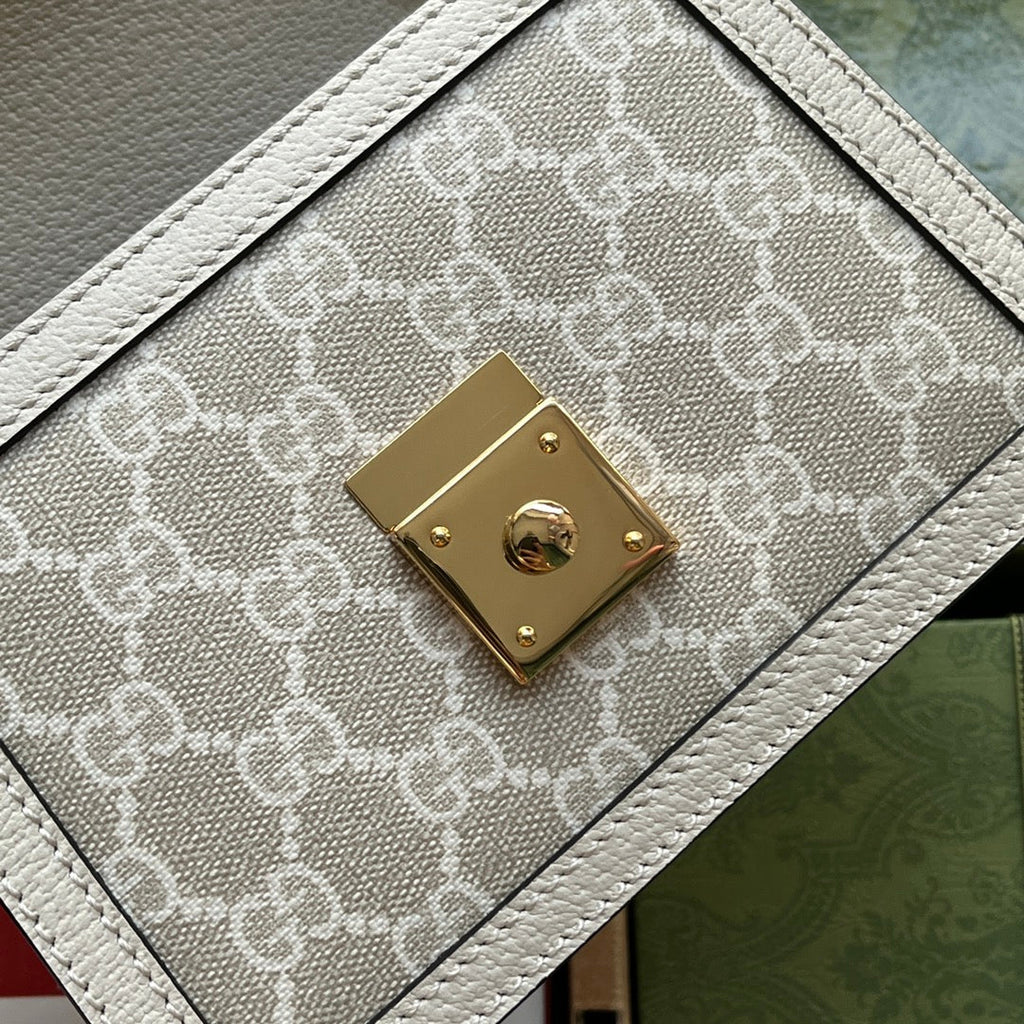 Gucci OphiDiora Gucci Mini Shoulder Bag White For Women, Women’s Bags 6.9in/17.5cm Gucci ‎696180 UULAK 9956