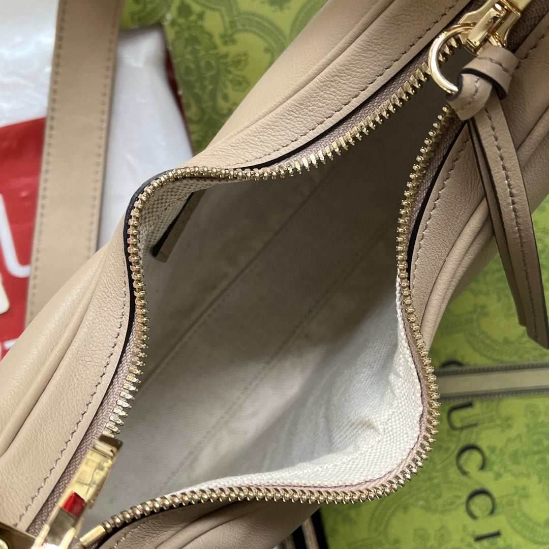 Gucci Atache Small Shoulder Bag White For Women, Women’s Bags 9in/23cm Gucci 699409 UXWBG 9109