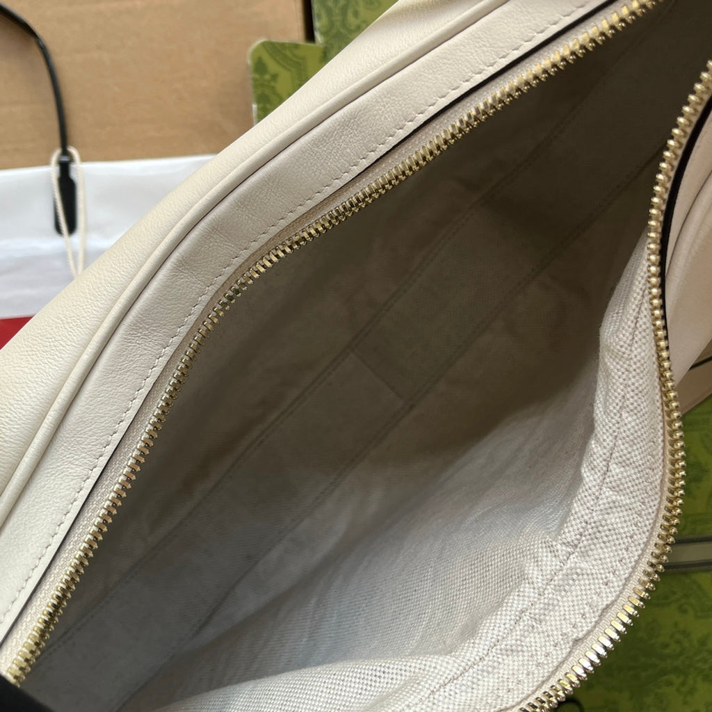 Gucci Atache Large Shoulder Bag White For Women, Women’s Bags 13.8in/35cm Gucci‎ ‎‎702823 UXWBG 9109