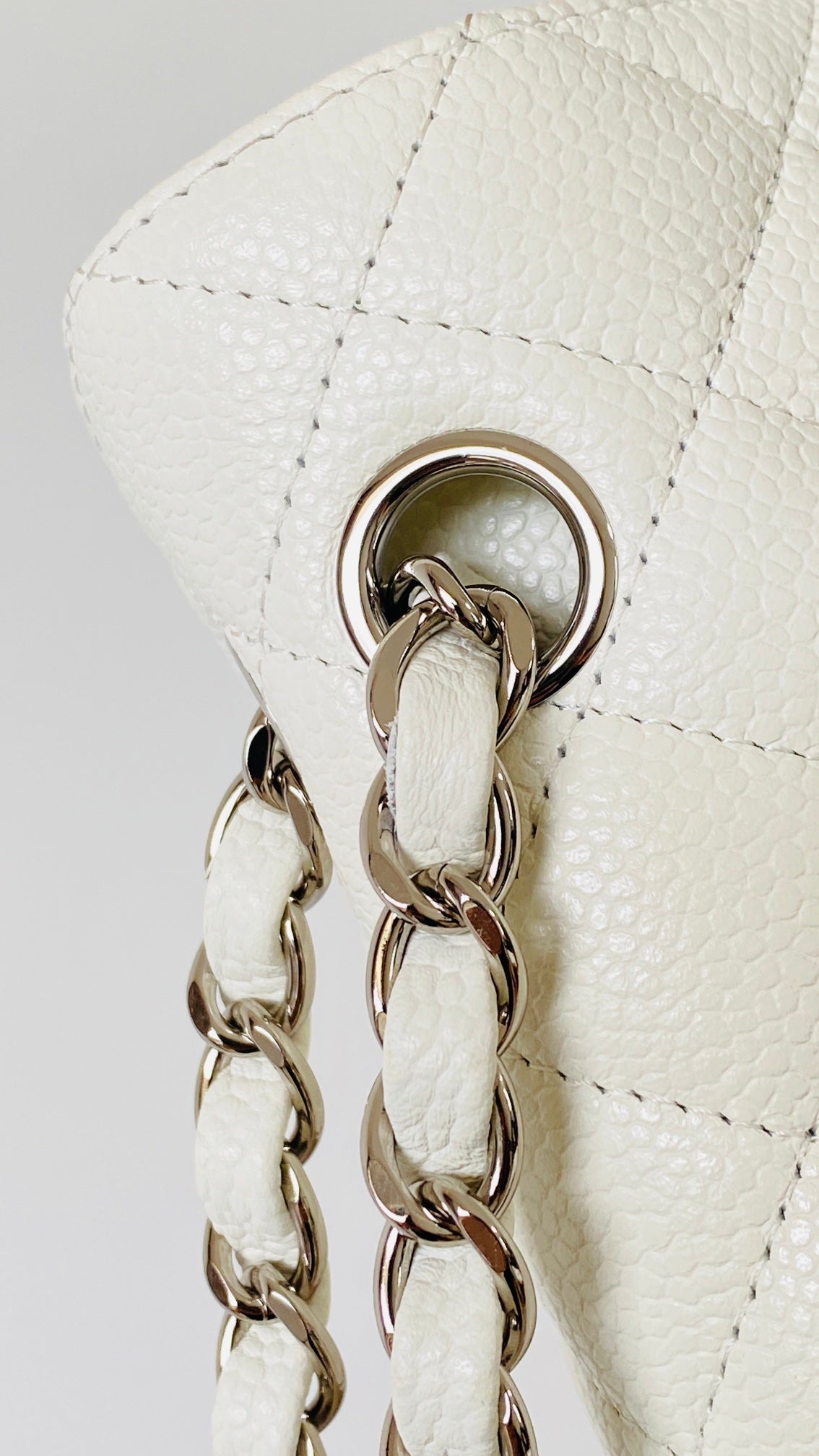 ChanelSmall Classic Handbag White For Women Bags 9.1in/23cm