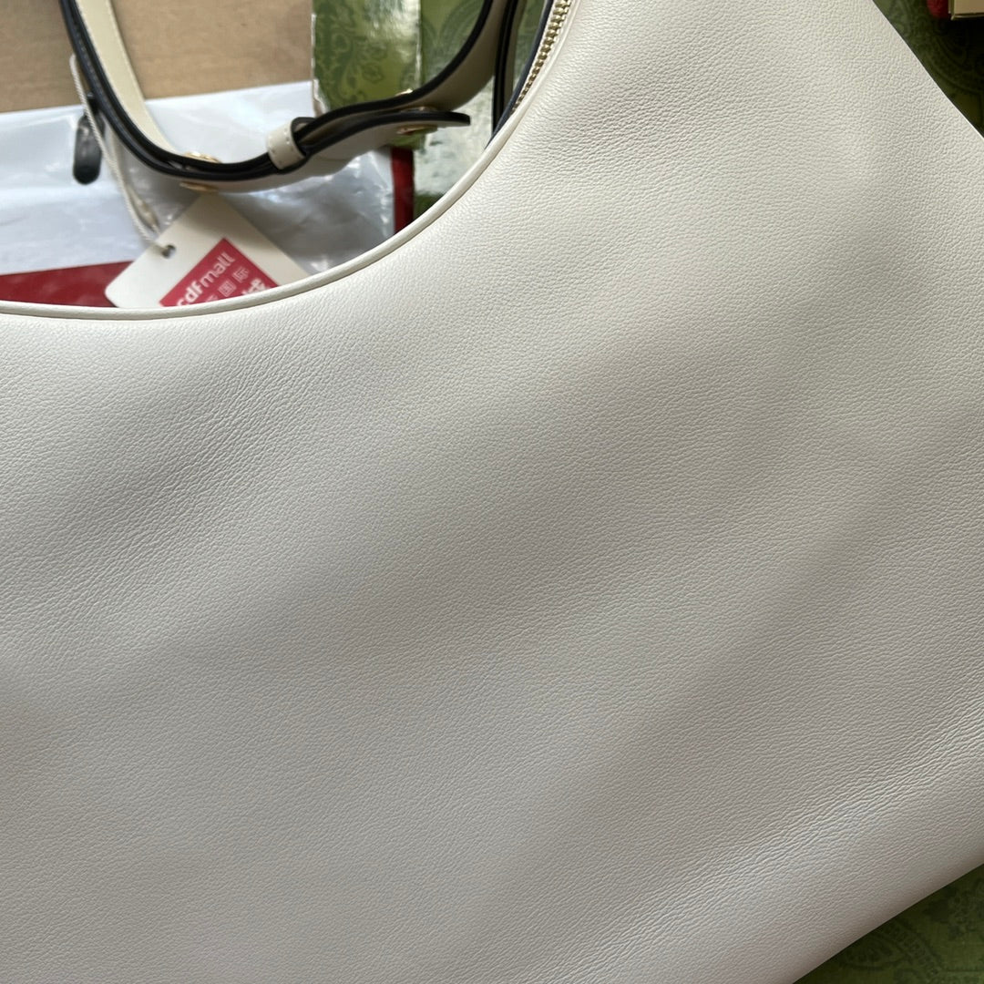 Gucci Atache Large Shoulder Bag White For Women, Women’s Bags 13.8in/35cm Gucci‎ ‎‎702823 UXWBG 9109