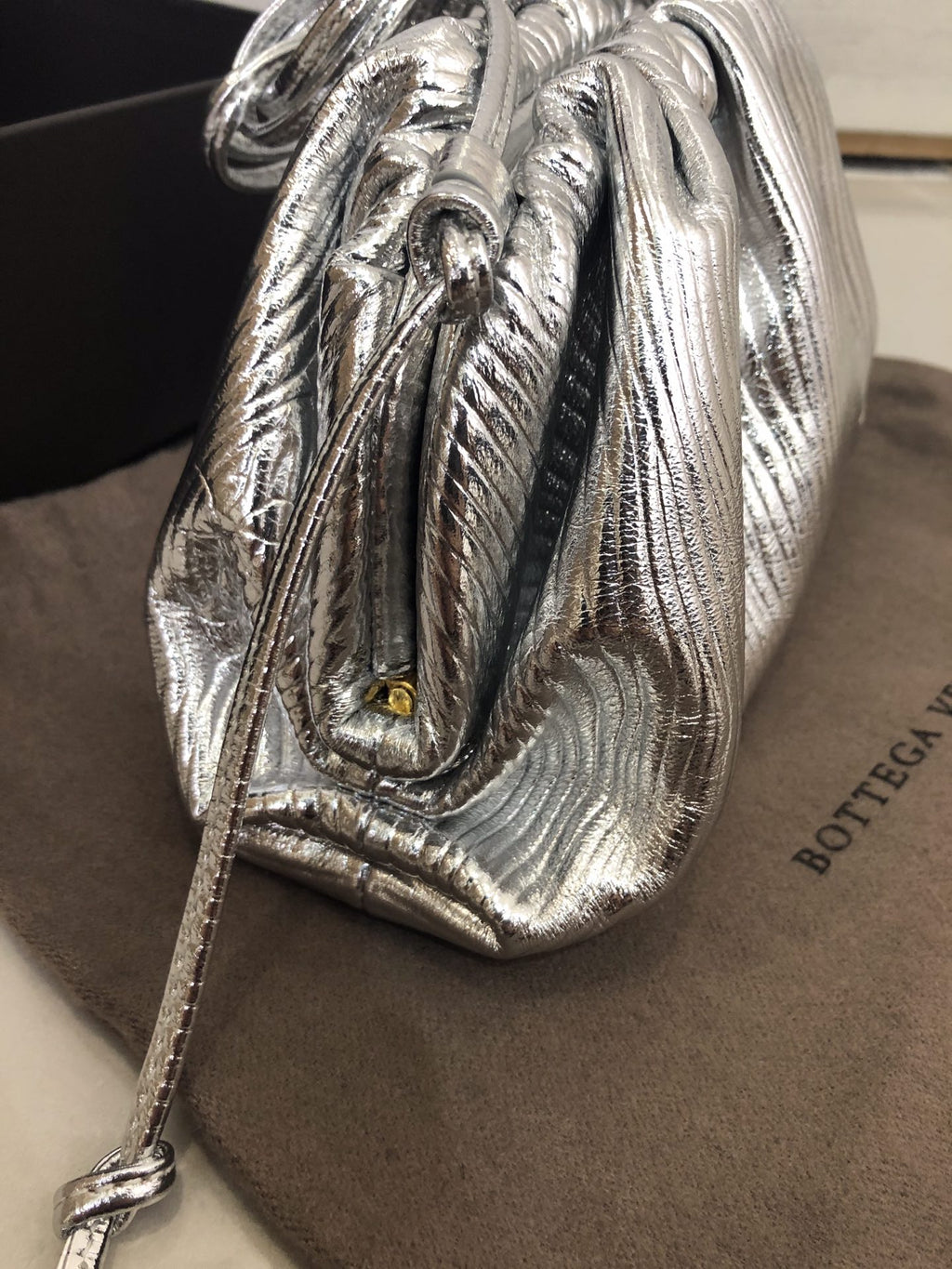 Bottega Veneta Clutch Sliver, For Women, Bags 8.7in/22cm