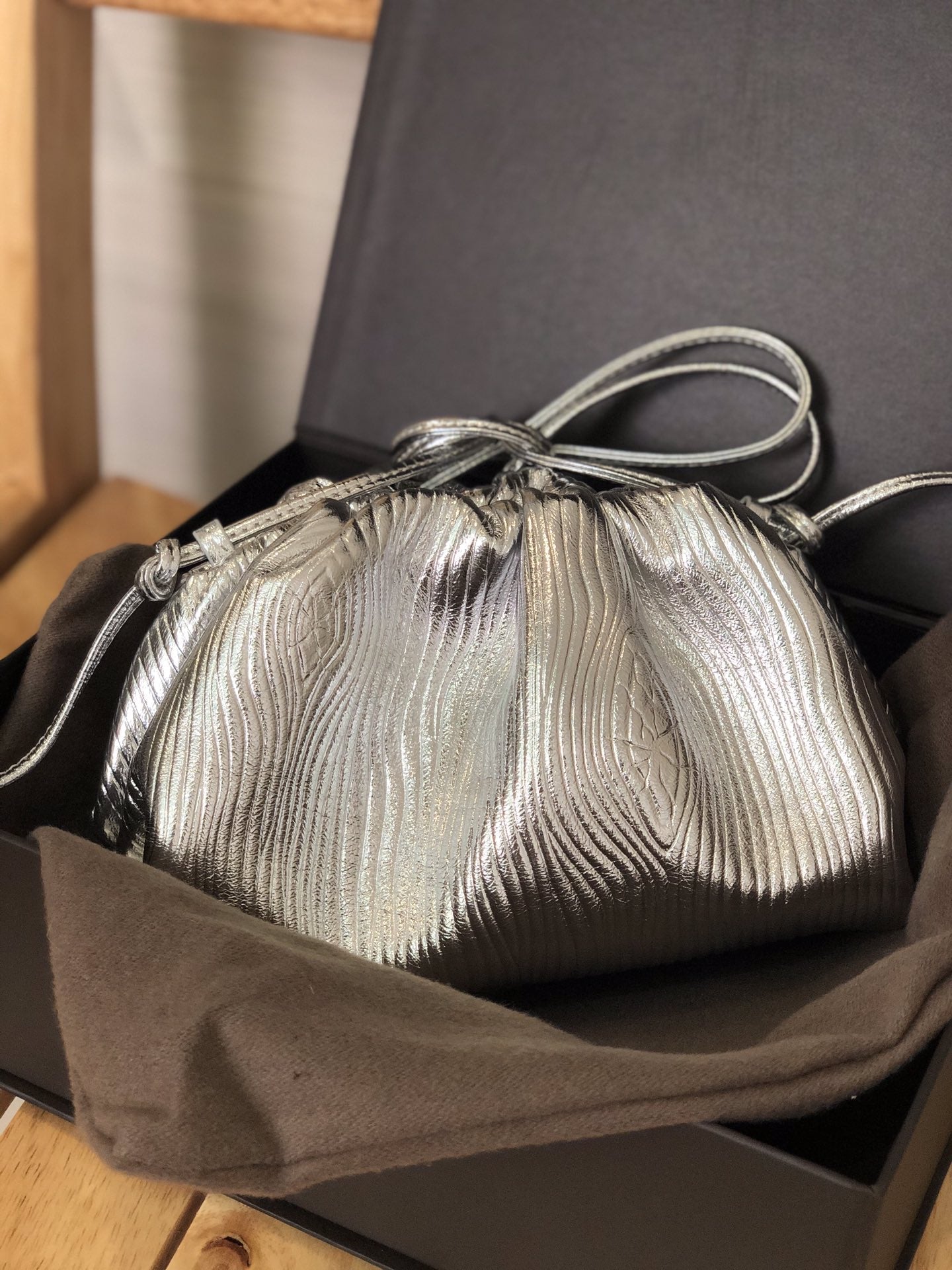 Bottega Veneta Clutch Sliver, For Women, Bags 8.7in/22cm