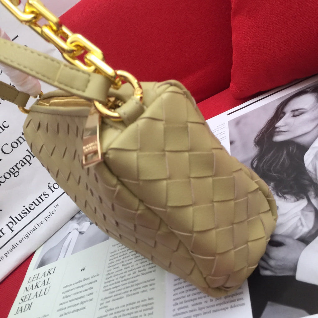 Bottega Veneta Crossbody Bag Beige, For Women, Bags 9.4in/24cm