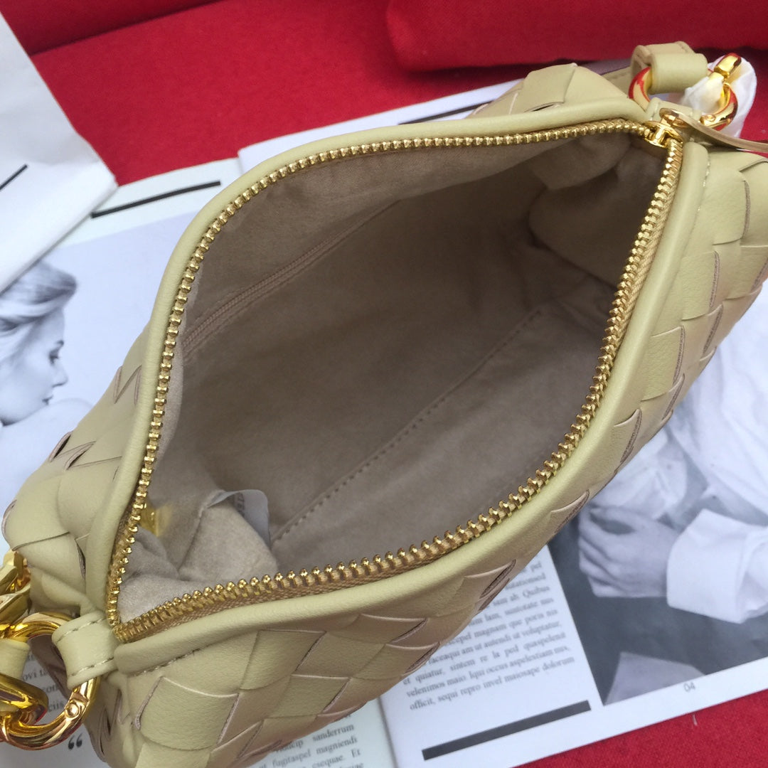 Bottega Veneta Crossbody Bag Beige, For Women, Bags 9.4in/24cm