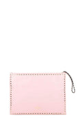 Rockstud Zip Clutch Light Rose Pink