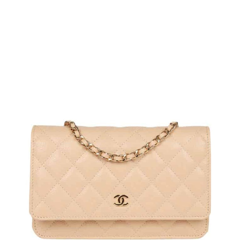 Chanel CHL WALLET ON CHAIN WOC BEIGE 19CM