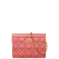 dir CARO ZIPPED POUCH WITH CHAIN DUSTY CORAL PINK S5106UWHC_M76P