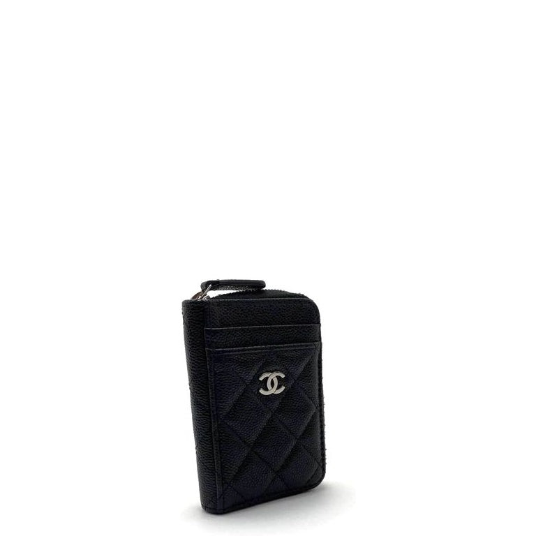 Chanel CHL ZIPPED COIN PURSE BLACK AP1650