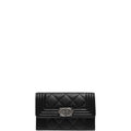 Chanel CHL BOY CLASSIC WALLET BLACK SILVER 84432
