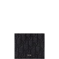 dir WALLET BLACK OBLIQUE JACQUARD 11CM 2ESBH072YSEH03E