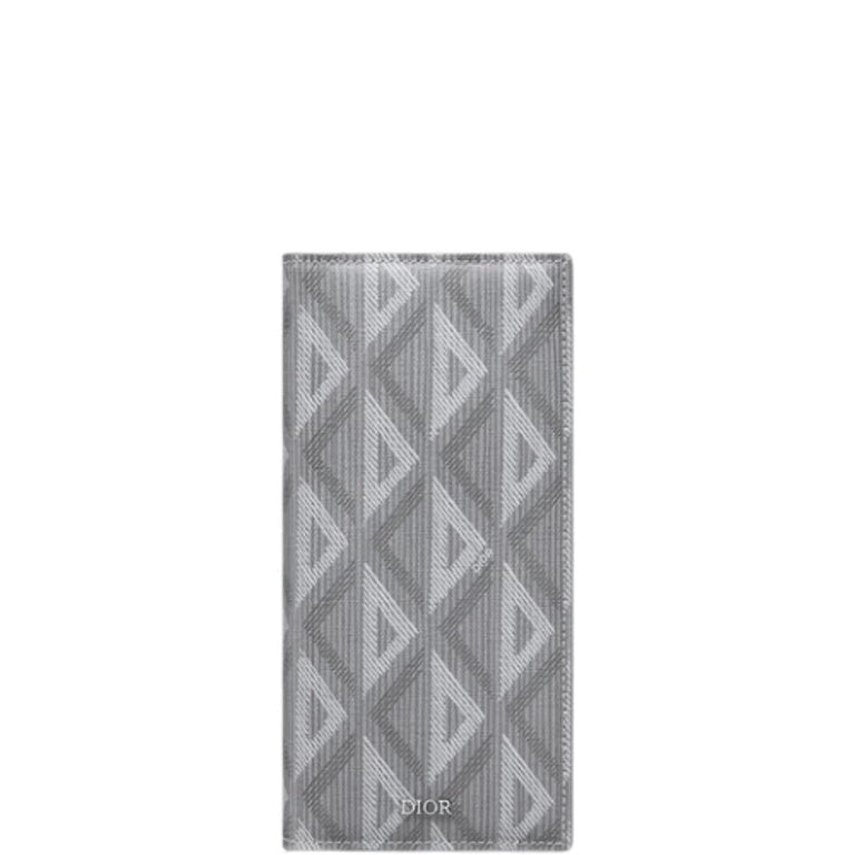 dir VERTICAL LONG WALLET GREY CD DIAMOND CANVAS 2ESBC002DCO H42E