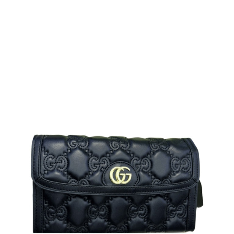 Gucci MATELASSE WALLET BLACK 23CM