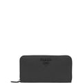 PR LARGE SAFFIANO LEATHER WALLET FULL BLACK 19CM 1ML506 QWA F0505