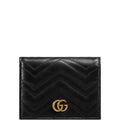 Gucci MARMONT CARD CASE WALLET 11CM BLACK 466492 DTD1T 1000
