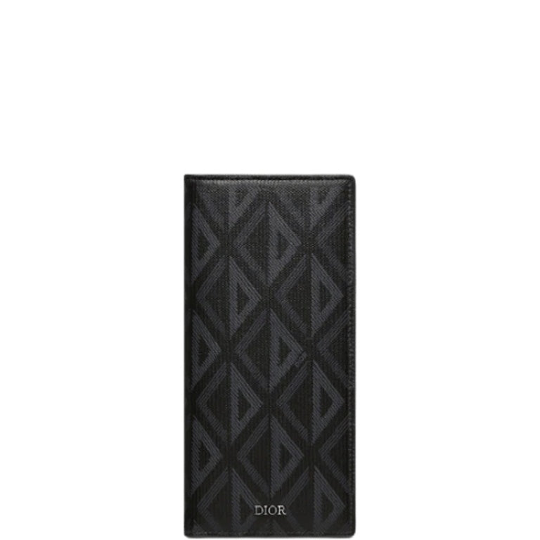 dir VERTICAL LONG WALLET BLACK CD DIAMOND CANVAS 17.5CM 2ESBC002DCO H43E