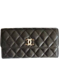 Chanel CHL 19 QUILTED BLACK LEATHER WALLET
