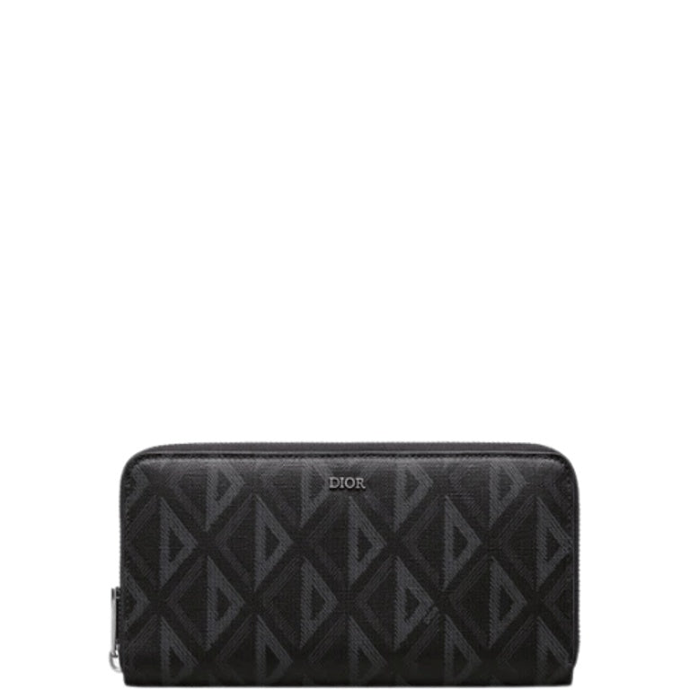 dir ZIPPED LONG WALLET BLACK CD DIAMOND CANVAS 19.5CM 2ESBC252DCO H43E