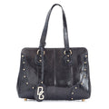 Embossed Leather Shoulder Bag
