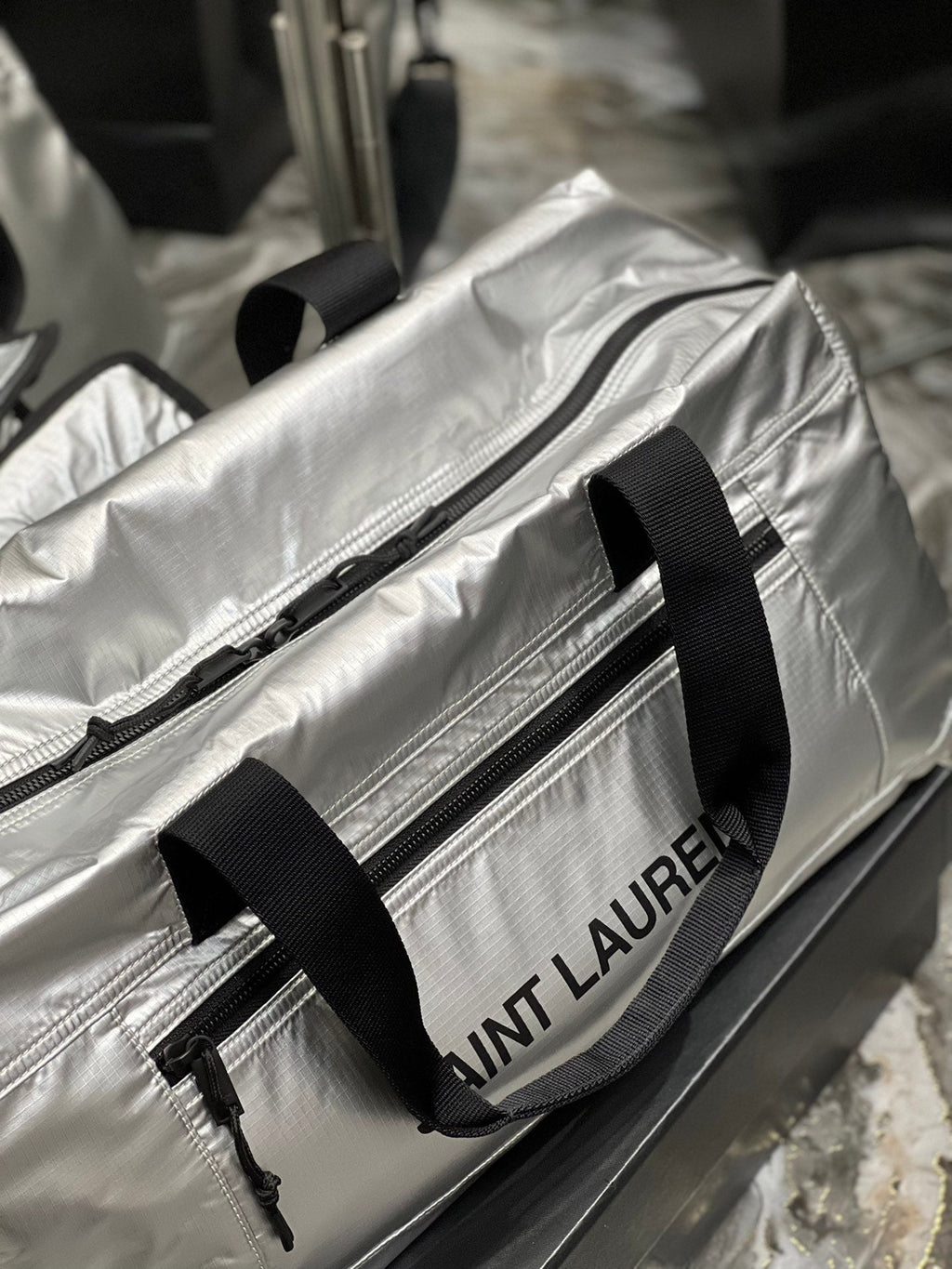 YSSL Nuxx Duffle Sliver For Women, Women’s Bags 19in/50cm YSL