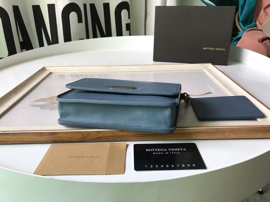 Bottega Veneta Crossbody Blue, For Women, Bags 6.9in/17.5cm