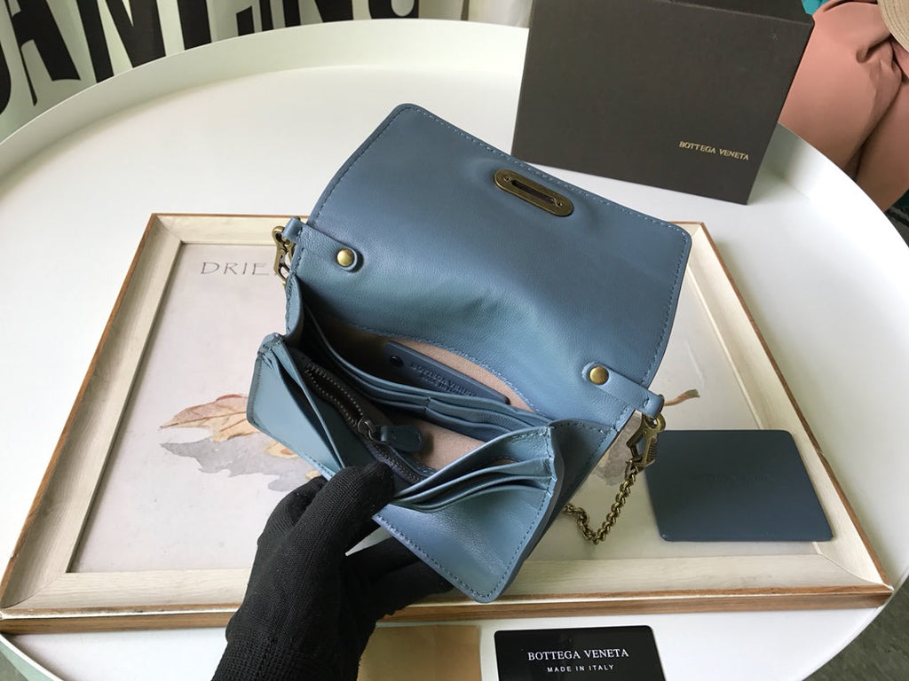 Bottega Veneta Crossbody Blue, For Women, Bags 6.9in/17.5cm