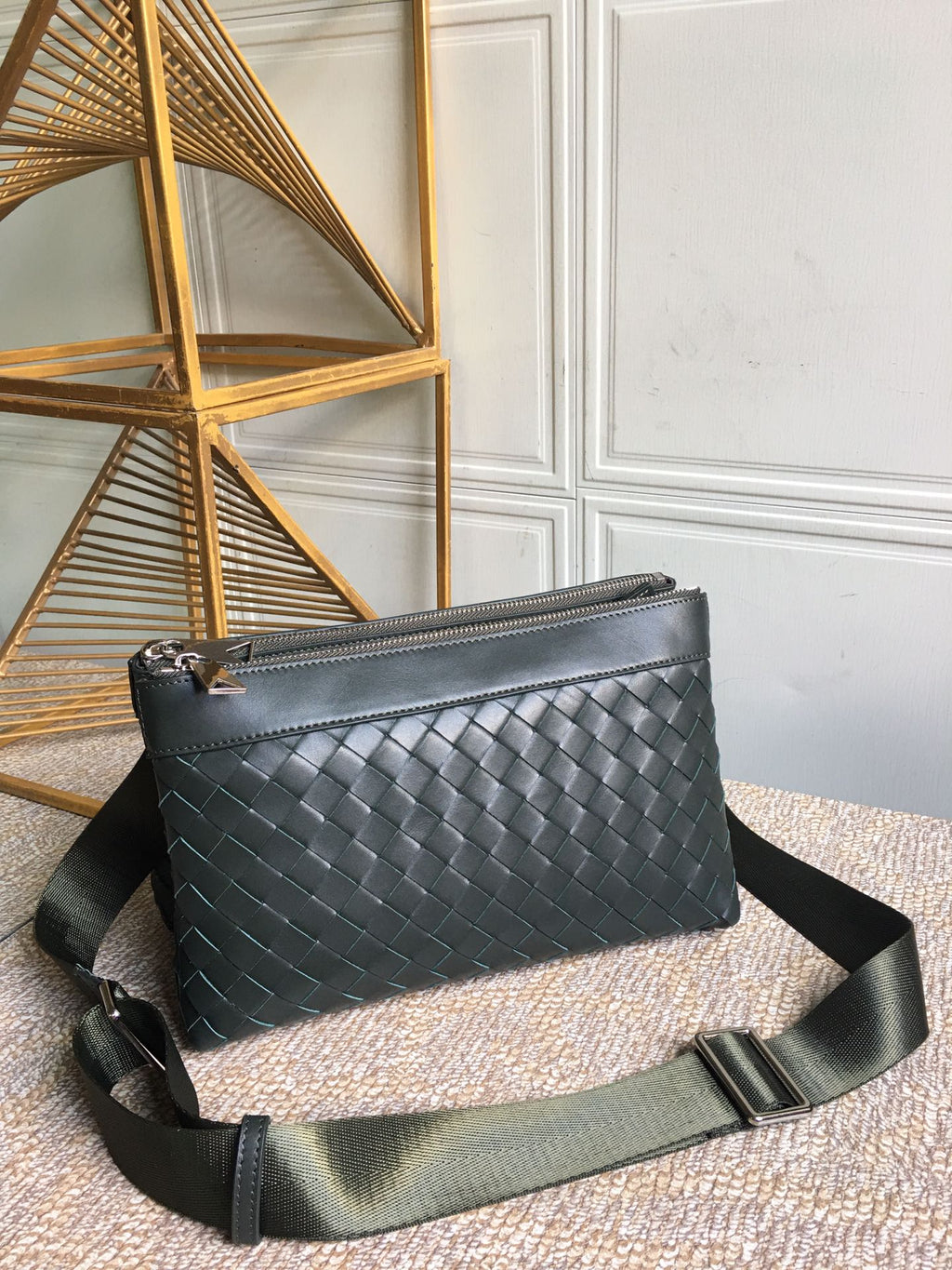 GLAMI Classic Intrecciato Green, For Women, WomenÃ¢â‚¬â„¢s Bags 10.2in/26cm