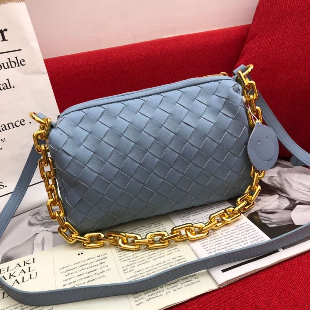Bottega Veneta Crossbody Bag Blue, For Women, Bags 9.4in/24cm