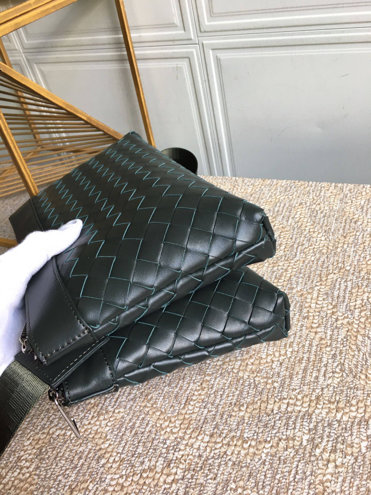 GLAMI Classic Intrecciato Green, For Women, WomenÃ¢â‚¬â„¢s Bags 10.2in/26cm