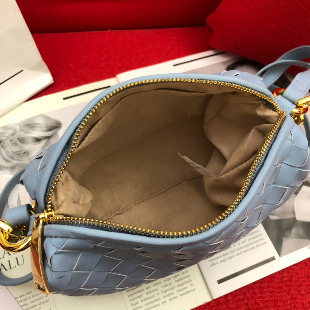 Bottega Veneta Crossbody Bag Blue, For Women, Bags 9.4in/24cm