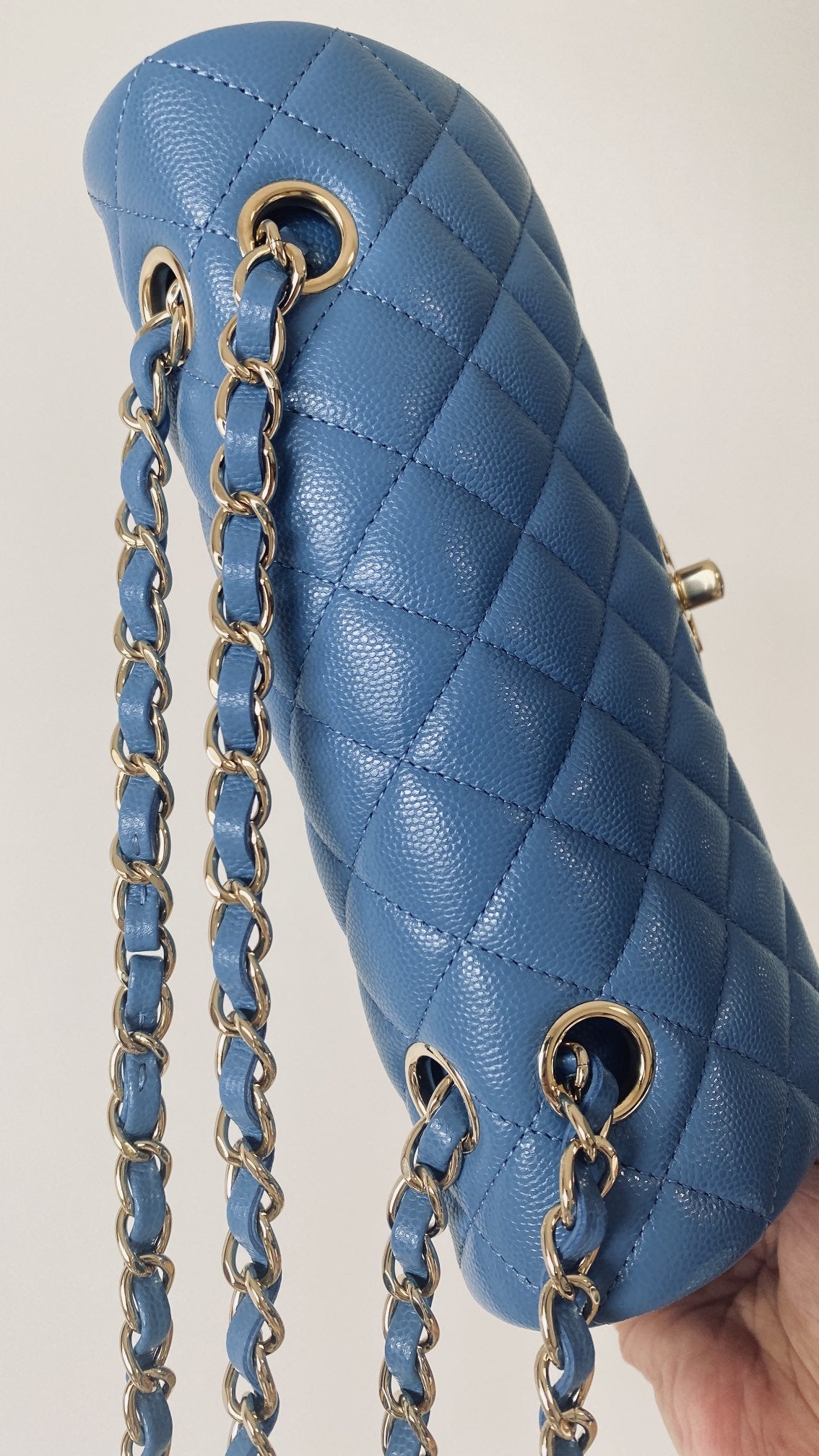 ChanelSmall Classic Handbag Blue For Women Bags 9.1in/23cm