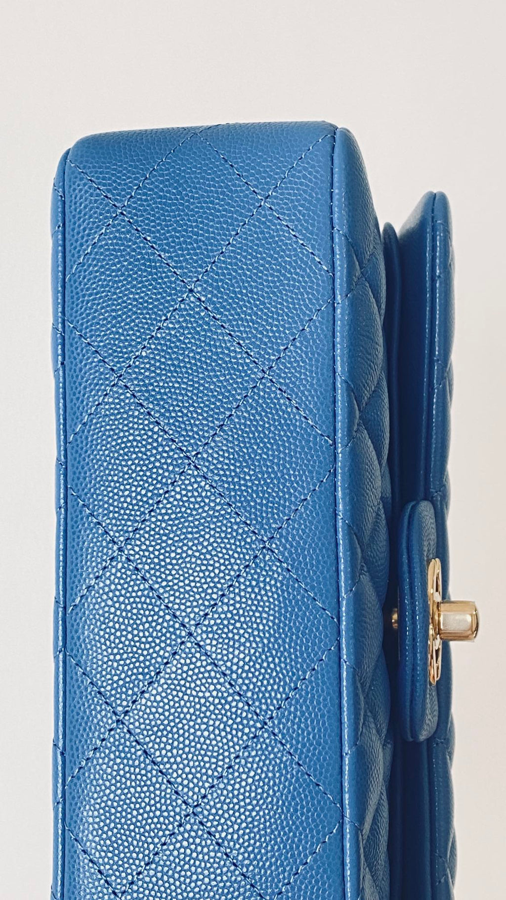 ChanelSmall Classic Handbag Blue For Women, Women’s Bags 9.1in/23cm