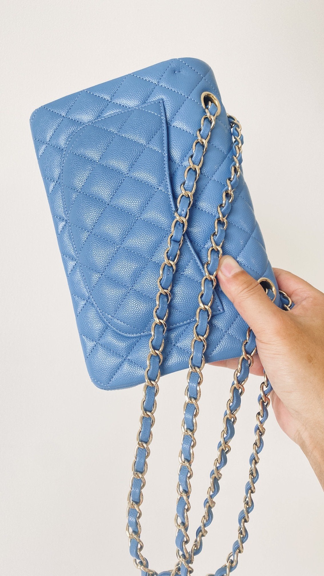 ChanelSmall Classic Handbag Blue For Women Bags 9.1in/23cm