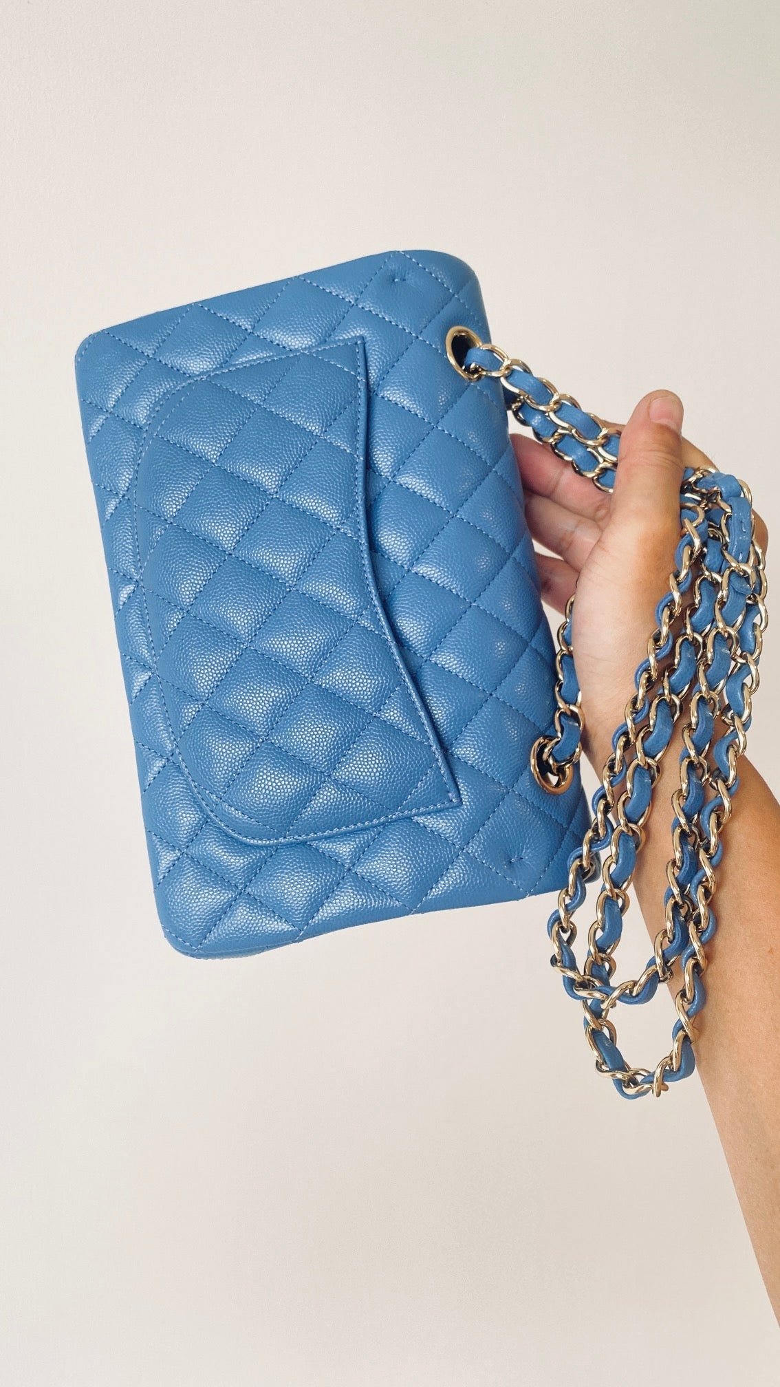 ChanelSmall Classic Handbag Blue For Women Bags 9.1in/23cm