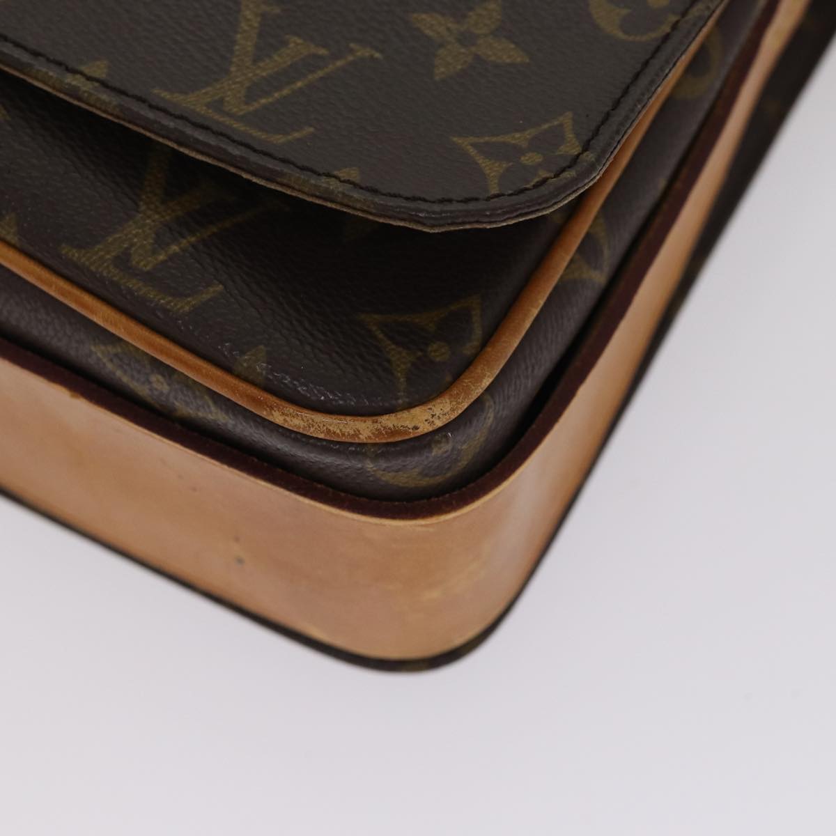 LOUIS VUITTON Monogram Cartouchiere GM Shoulder Bag M51252 LV Auth yk14404