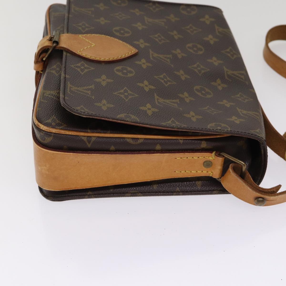 LOUIS VUITTON Monogram Cartouchiere GM Shoulder Bag M51252 LV Auth yk14404