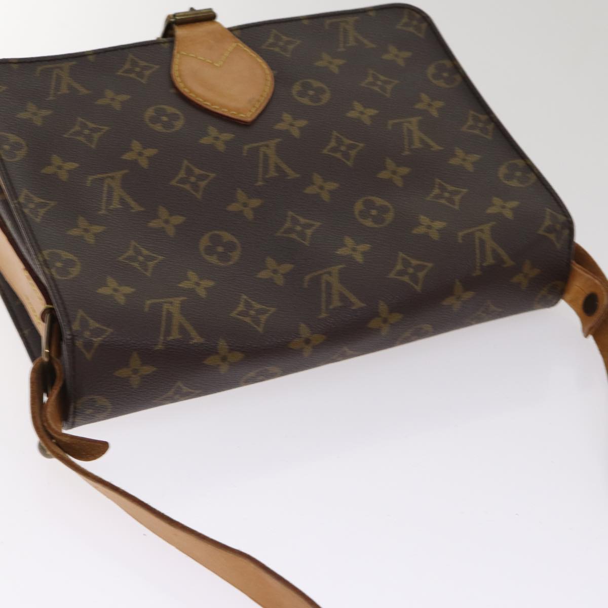 LOUIS VUITTON Monogram Cartouchiere GM Shoulder Bag M51252 LV Auth yk14404