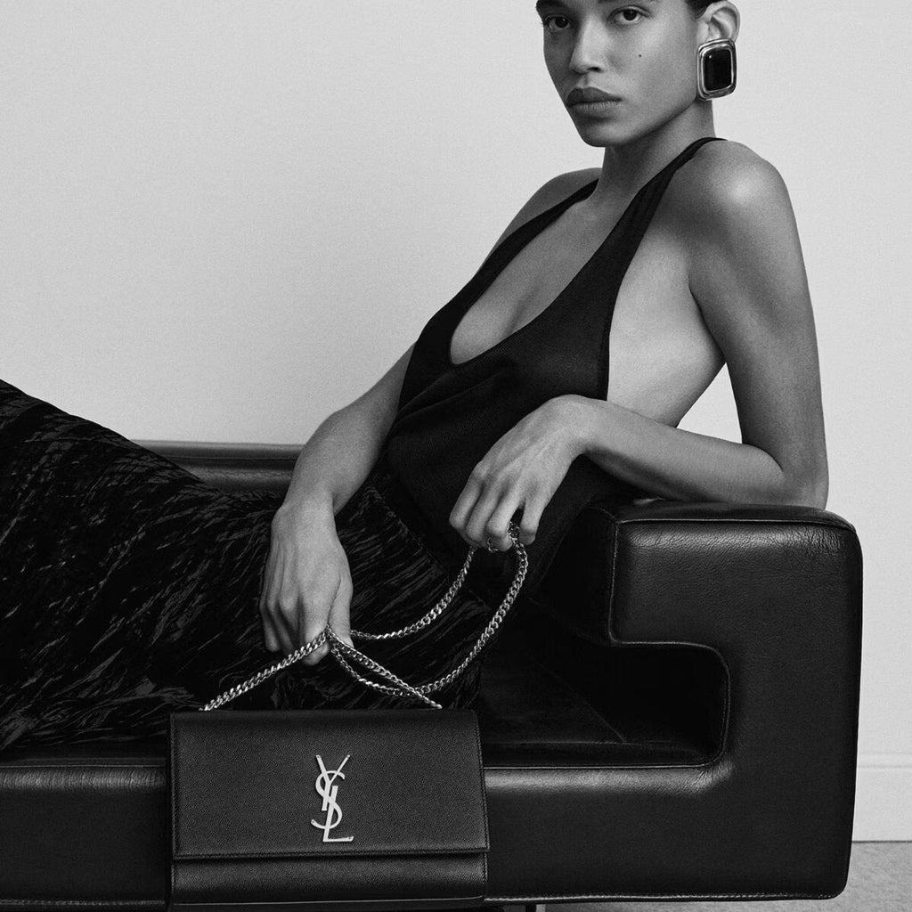 Saint Laurent Kate medium - Silver