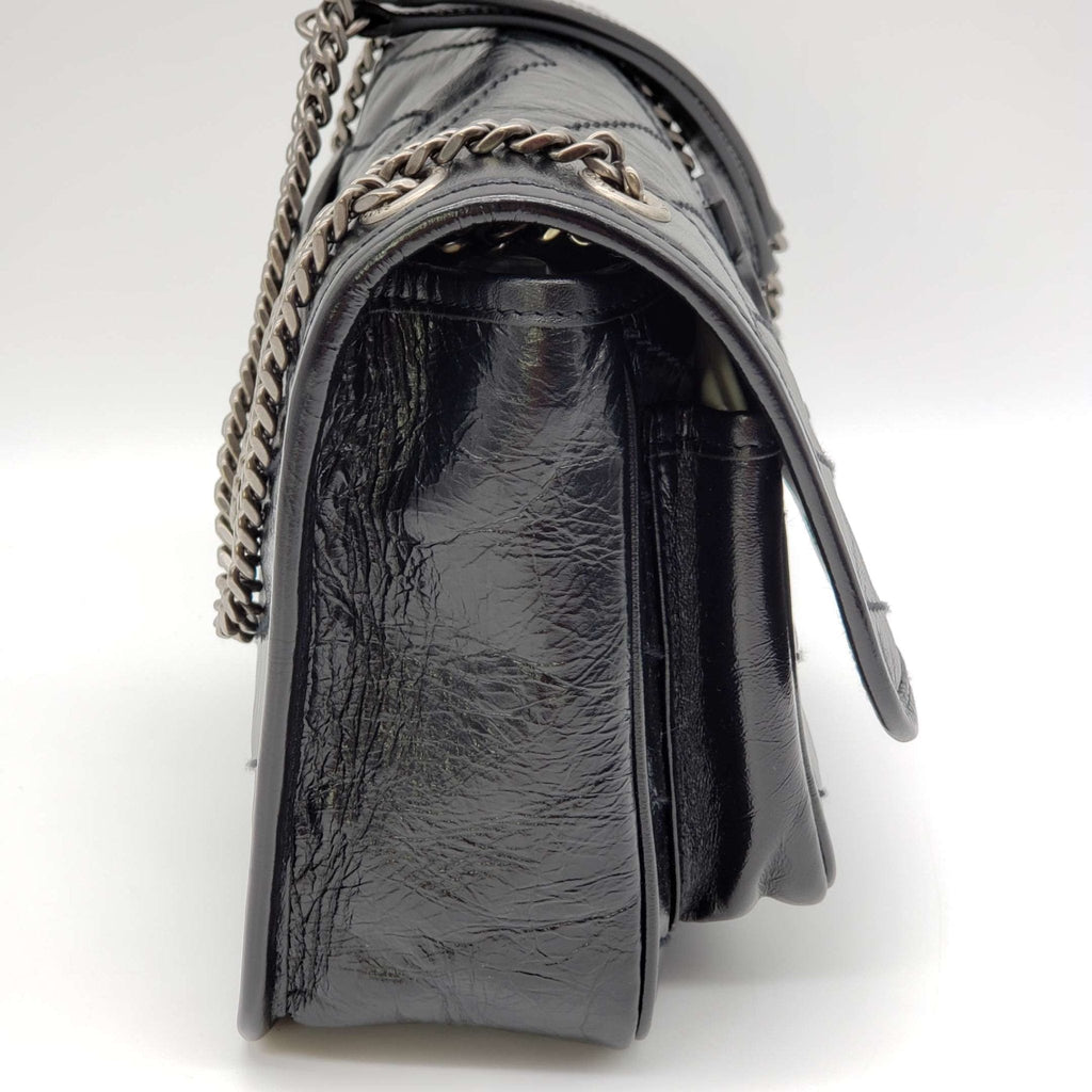 YSL Yves Saint Laurent Niki Leather Black Shoulder Bag